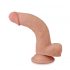 Lovetoy Glidande Hud - Dubbel Lager Sugpropp Dildo - 21cm (natural)