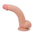 Lovetoy Glidande-Skikt - tvåskiktad sugpropp dildo - 23cm (hudfärgad)