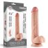 Lovetoy Sliding-Skin - tvålagers sugkopp dildo - 23 cm (natur)