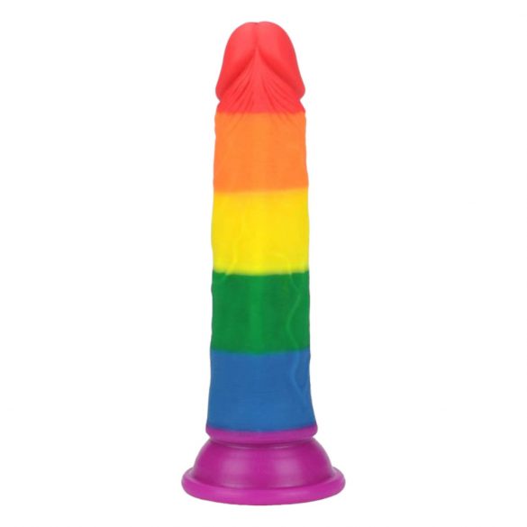 Lovetoy Prider - realistisk dildo - 19 cm (regnbåge)