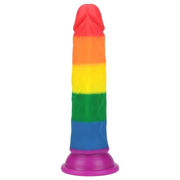 Lovetoy Prider - realistisk dildo - 19 cm (regnbåge)