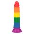 Lovetoy Prider - realistisk dildo - 19 cm (regnbåge)