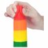 Lovetoy Prider - realistisk dildo med pung - 20 cm (regnbåge)