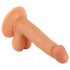 Mr. Rude - Naturlig sugkopp-dildo med pung, 17 cm