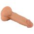 Mr. Rude - sugande dildo 19cm med bollar (hudfärgad)