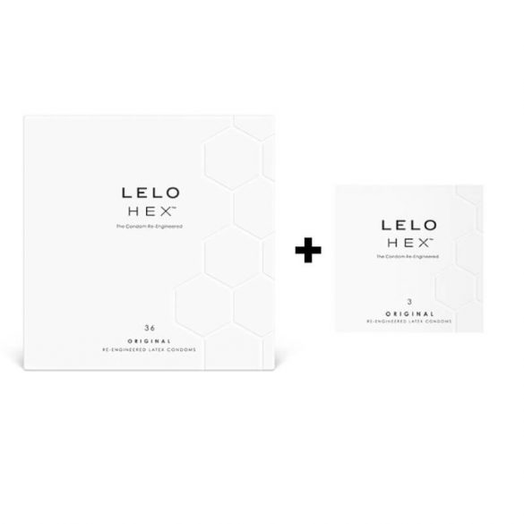 LELO Hex Original - lyxkondomer paket (36+3 st)