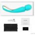 LELO Smart Wand 2 - stor - uppladdningsbar massagerande vibrator (turkos)