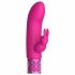 Royal Gems Bländande - uppladdningsbar vibrator med klitorisstimulering (rosa)