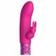 Royal Gems Bländande - uppladdningsbar vibrator med klitorisstimulering (rosa)