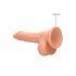 RealRock Dong 7 - naturtro dildo med pung (17cm) - natur