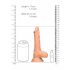 RealRock Dong 7 - naturtro dildo med pung (17cm) - natur