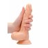 RealRock Dong 7 - naturtro dildo med pung (17cm) - natur