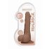 RealRock Dong 8 naturtrogen dildo (20 cm) - mörk hudfärg