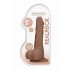 RealRock Dong 9 - realistisk dildo med pung (23 cm) - mörk natur