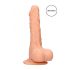 RealRock Dong 10 - naturtrogen dildo med pung (25cm)