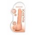 RealRock Dong 10 - naturtrogen dildo med pung (25cm)