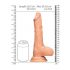 RealRock Dong 10 - naturtrogen dildo med pung (25cm)