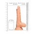 RealRock Dong 10 - naturtrogen dildo med pung (25cm)