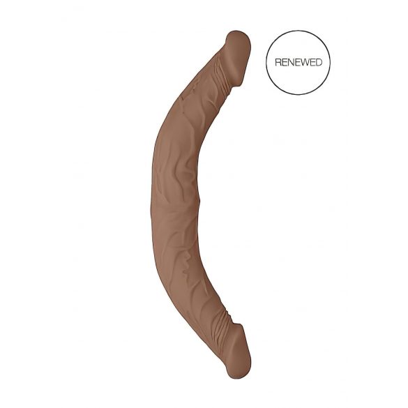 RealRock Dubbel Dildo 14 (36 cm) - mörk naturlig