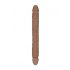 RealRock Dubbel Dildo 14 (36 cm) - mörk naturlig