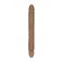 RealRock Dubbel Dildo 14 (36 cm) - mörk naturlig