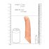 RealRock Penis Sleeve 8 - Penishylsa (21cm) - Natur