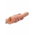 RealRock Penis Sleeve 8 - Penishylsa (21cm) - Natur