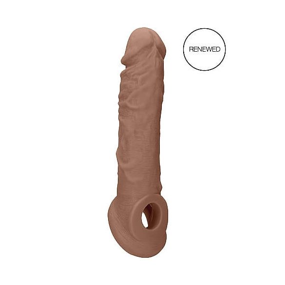 RealRock Penis Sleeve 21cm - Mörk Natur