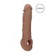 RealRock Penis Sleeve 21cm - Mörk Natur