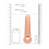 RealRock Penis Sleeve 9 - Penis hylsa (21,5 cm) - natur