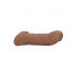 RealRock Penis Sleeve 9 - penisöverdrag (21,5 cm) - mörk naturlig