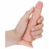 RealRock Slim - självhäftande, realistisk dildo - 15,5 cm (natur)