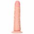 RealRock Slim - självhäftande, realistisk dildo - 15,5 cm (natur)