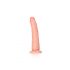 RealRock Slim - självhäftande, realistisk dildo - 15,5 cm (natur)