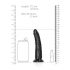 RealRock Slim - sugfot, realistisk dildo - 15,5 cm (svart)