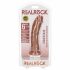 RealRock - realistisk dildo med sugkopp - 15,5 cm (mörk natur)