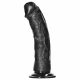 RealRock - realistisk dildo med sugkopp - 15,5 cm (svart)