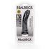 RealRock - realistisk dildo med sugkopp - 15,5 cm (svart)