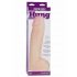 Doc Johnson Vac-U-Lock Hung 12 - realistisk dildo med pung (naturlig)