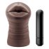 Enlust Krystal - Vibrating Artificial Mouth with AI Images (Brown) 