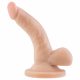 Dr. Skin 4 - realistisk dildo med sugkopp och testiklar - naturlig (12cm)