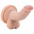 Dr. Skin 4 - realistisk dildo med sugkopp och testiklar - naturlig (12cm)