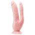 Dr. Skin 8 - sugfot dubbel dildo (naturell)