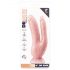 Dr. Skin 8 - sugfot dubbel dildo (naturell)