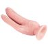 Dr. Skin 8 - sugfot dubbel dildo (naturell)