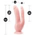 Dr. Skin 8 - sugfot dubbel dildo (naturell)