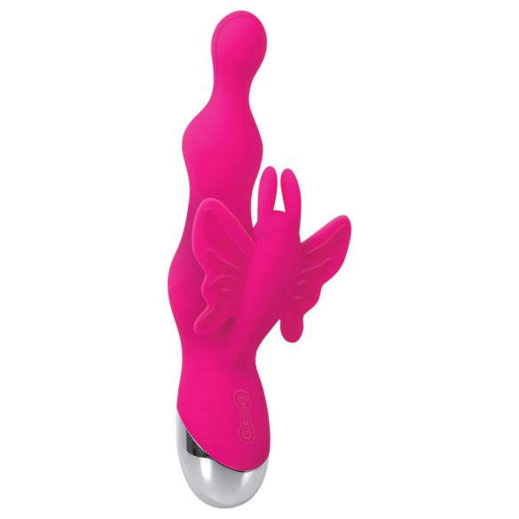 Evolved - pärlbesatt, klitorisstimulerande vibrator (rosa)