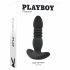 Playboy - uppladdningsbar, stötande anal vibrator (svart)