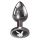 Playboy Tux - anal dildó - liten (silver)