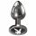 Playboy Tux - anal dildó - liten (silver)